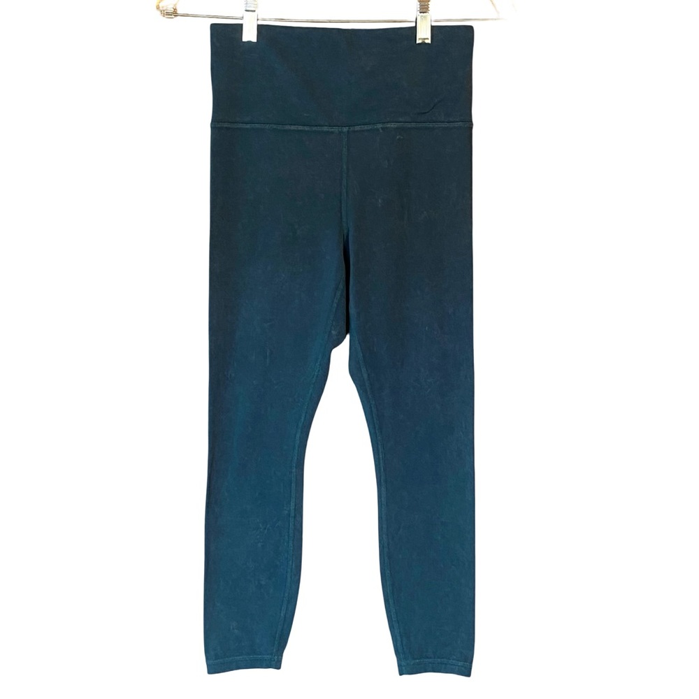 Athleta 7/8 teal leggings, size small, EUC